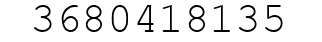 Number 3680418135.