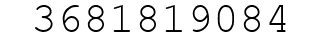 Number 3681819084.