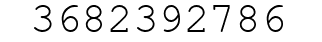 Number 3682392786.