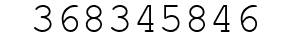 Number 368345846.