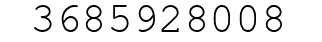 Number 3685928008.