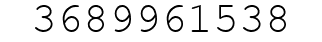 Number 3689961538.