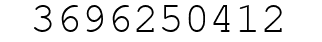 Number 3696250412.