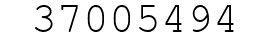 Number 37005494.