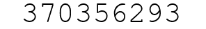 Number 370356293.