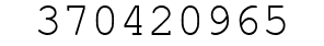 Number 370420965.