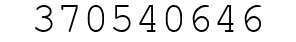 Number 370540646.