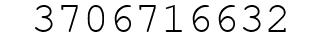 Number 3706716632.