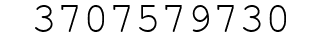 Number 3707579730.