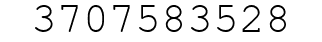 Number 3707583528.