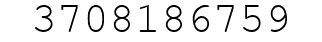 Number 3708186759.