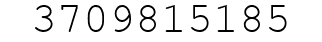 Number 3709815185.