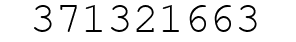 Number 371321663.