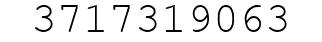 Number 3717319063.