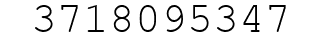 Number 3718095347.