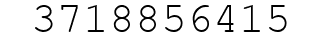 Number 3718856415.