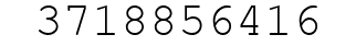 Number 3718856416.