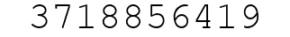 Number 3718856419.