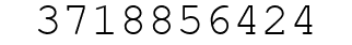 Number 3718856424.