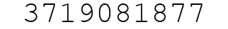 Number 3719081877.