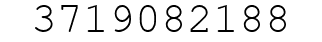 Number 3719082188.