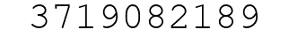 Number 3719082189.