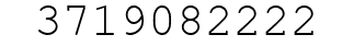 Number 3719082222.