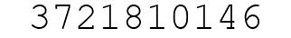 Number 3721810146.