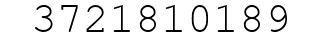 Number 3721810189.