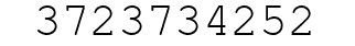Number 3723734252.