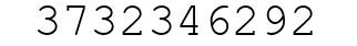 Number 3732346292.