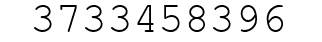Number 3733458396.