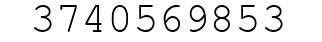 Number 3740569853.
