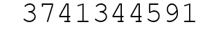 Number 3741344591.