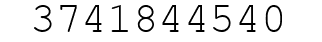 Number 3741844540.