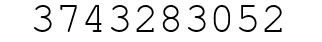 Number 3743283052.