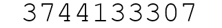 Number 3744133307.