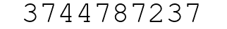 Number 3744787237.