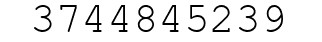 Number 3744845239.