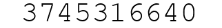 Number 3745316640.