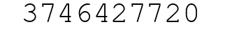 Number 3746427720.