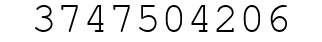 Number 3747504206.