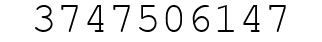 Number 3747506147.