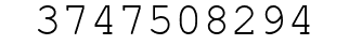 Number 3747508294.