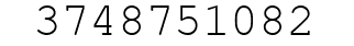 Number 3748751082.
