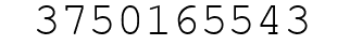 Number 3750165543.