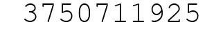 Number 3750711925.
