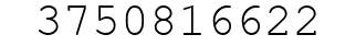 Number 3750816622.