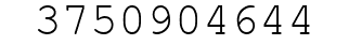 Number 3750904644.