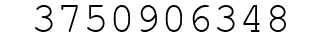 Number 3750906348.